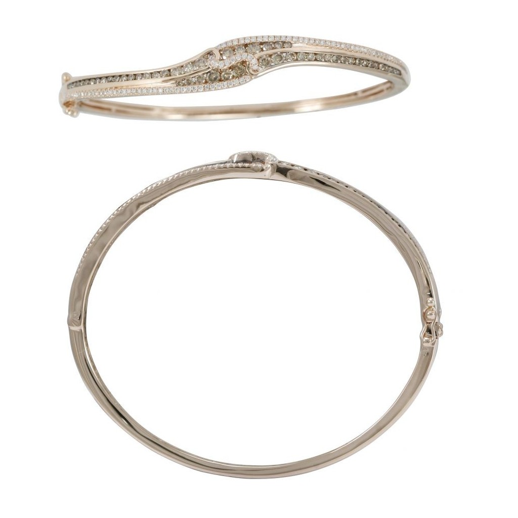 Champagne Diamond Bracelet with 1.82 Carats Champagne Diamond Bracelet with 1.82 Carats
