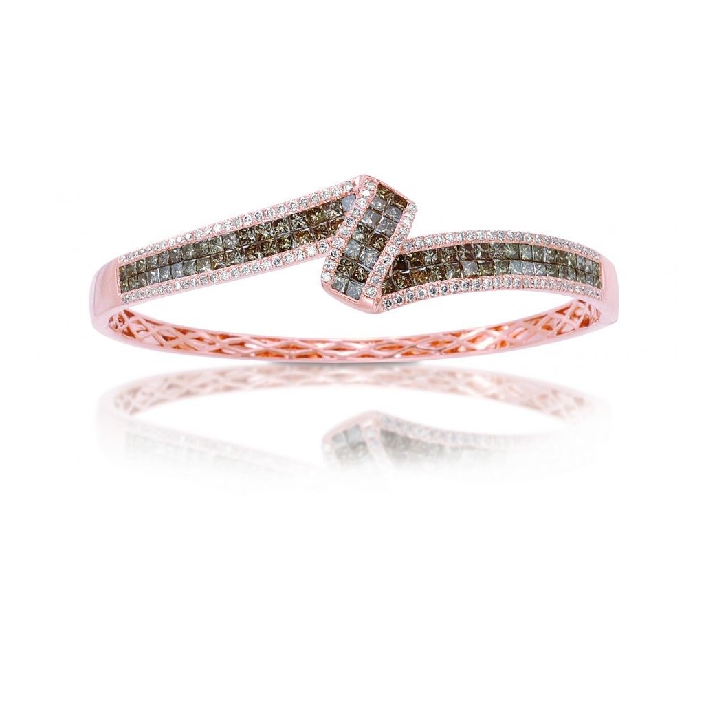 Champagne Diamond Bracelet with 4.90 Carats Champagne Diamond Bracelet with 4.90 Carats