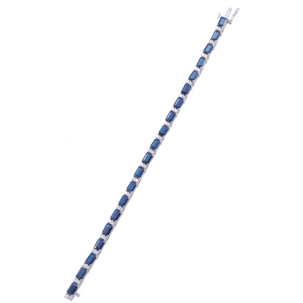 Sapphire Diamond Bracelet with 9.53 Carats Sapphire Diamond Bracelet with 9.53 Carats