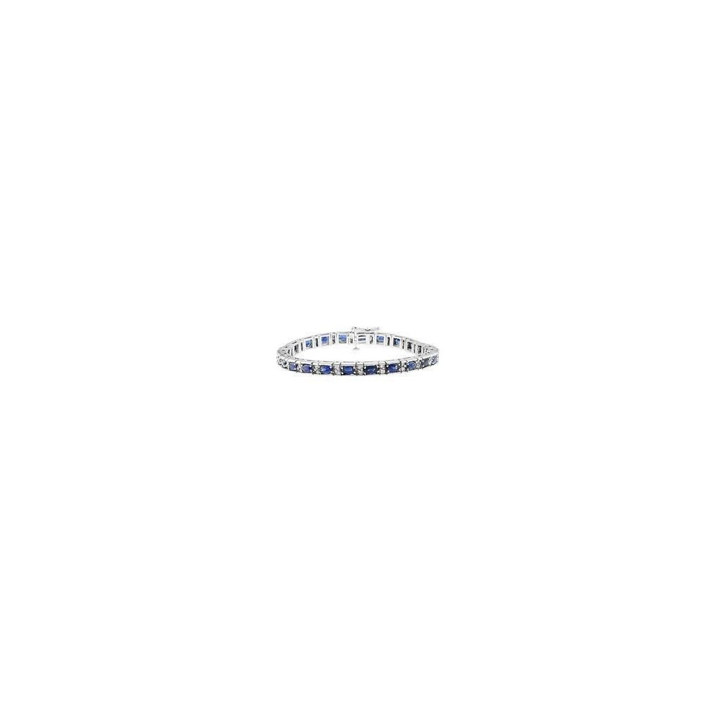 Sapphire Diamond Bracelet with 14.41 Carats Sapphire Diamond Bracelet with 14.41 Carats