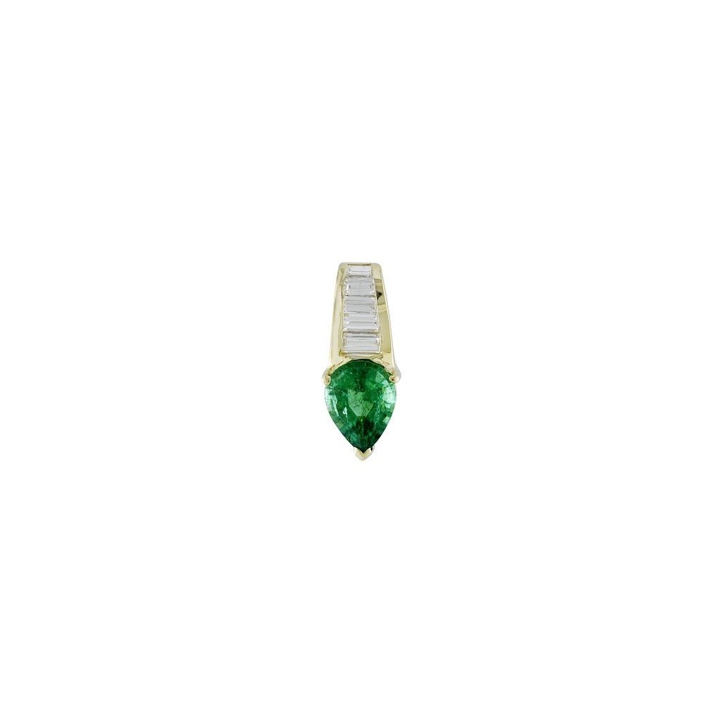 Emerald Diamond Pendent with 1.77 Carats