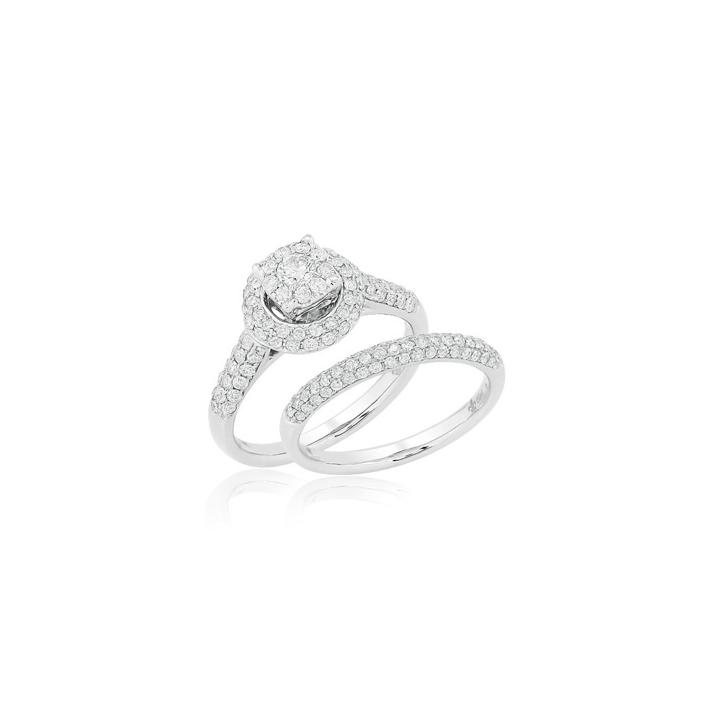 Bridal Diamond Ring with 1.00 Carats