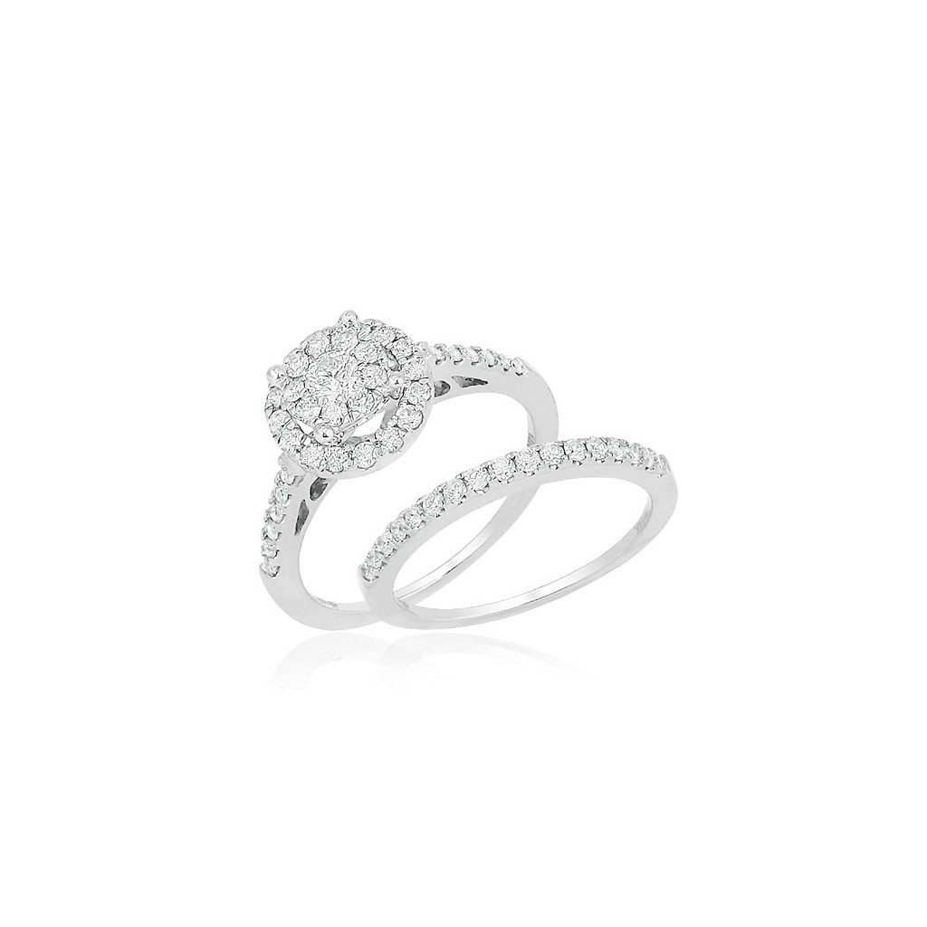 Bridal Diamond Ring with 1.25 Carats
