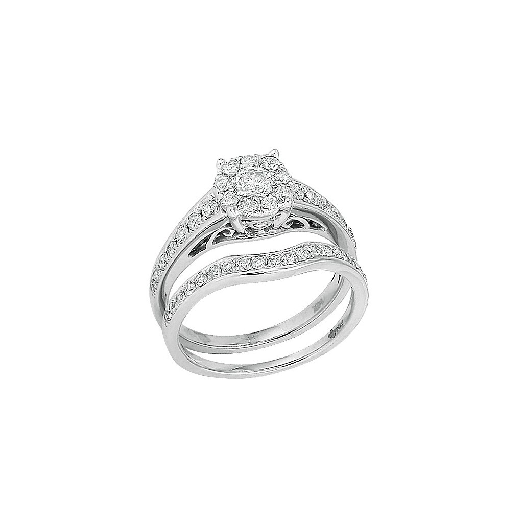 Bridal Diamond Ring with 1.00 Carats