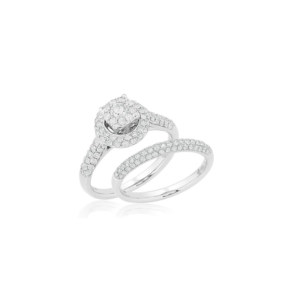 Bridal Diamond Ring with 1.35 Carats