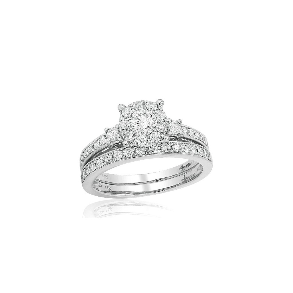 Bridal Diamond Ring with 1.00 Carats