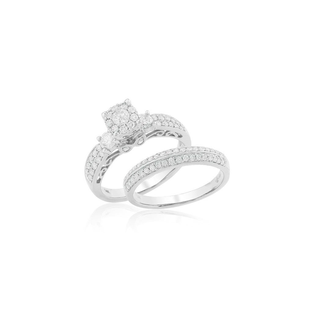 Bridal Diamond Ring with 1.00 Carats