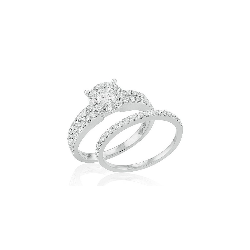 Bridal Diamond Ring with 1.15 Carats