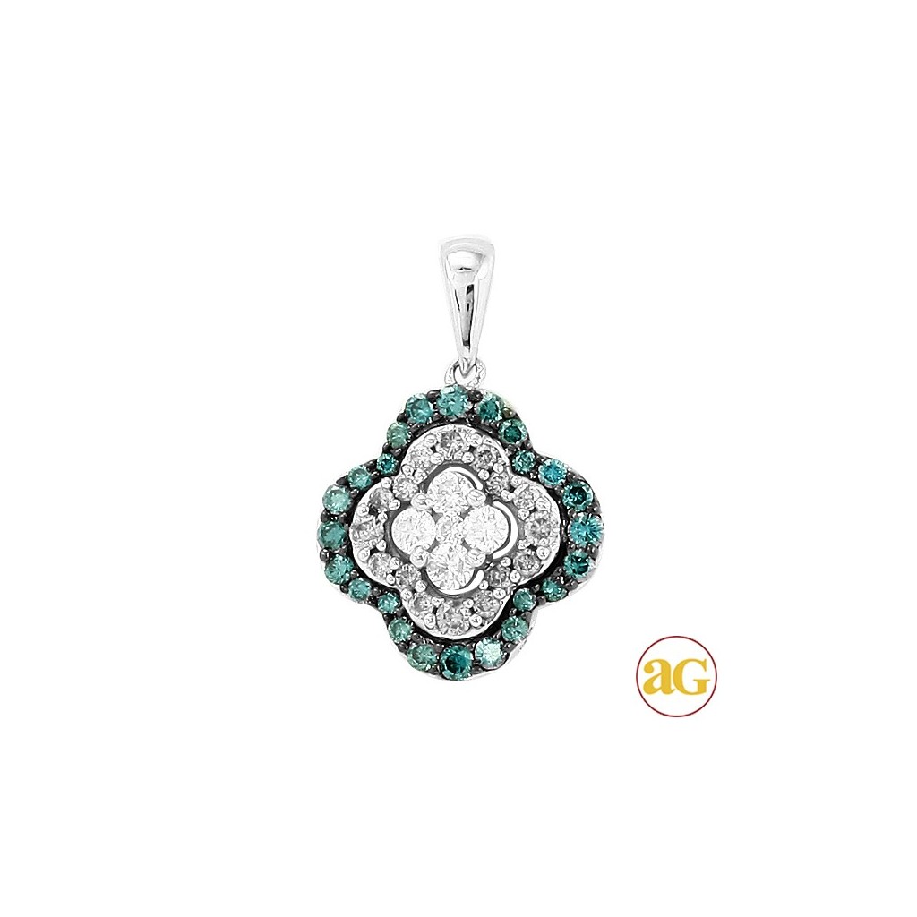 Blue Diamond Pendent with 0.50 Carats