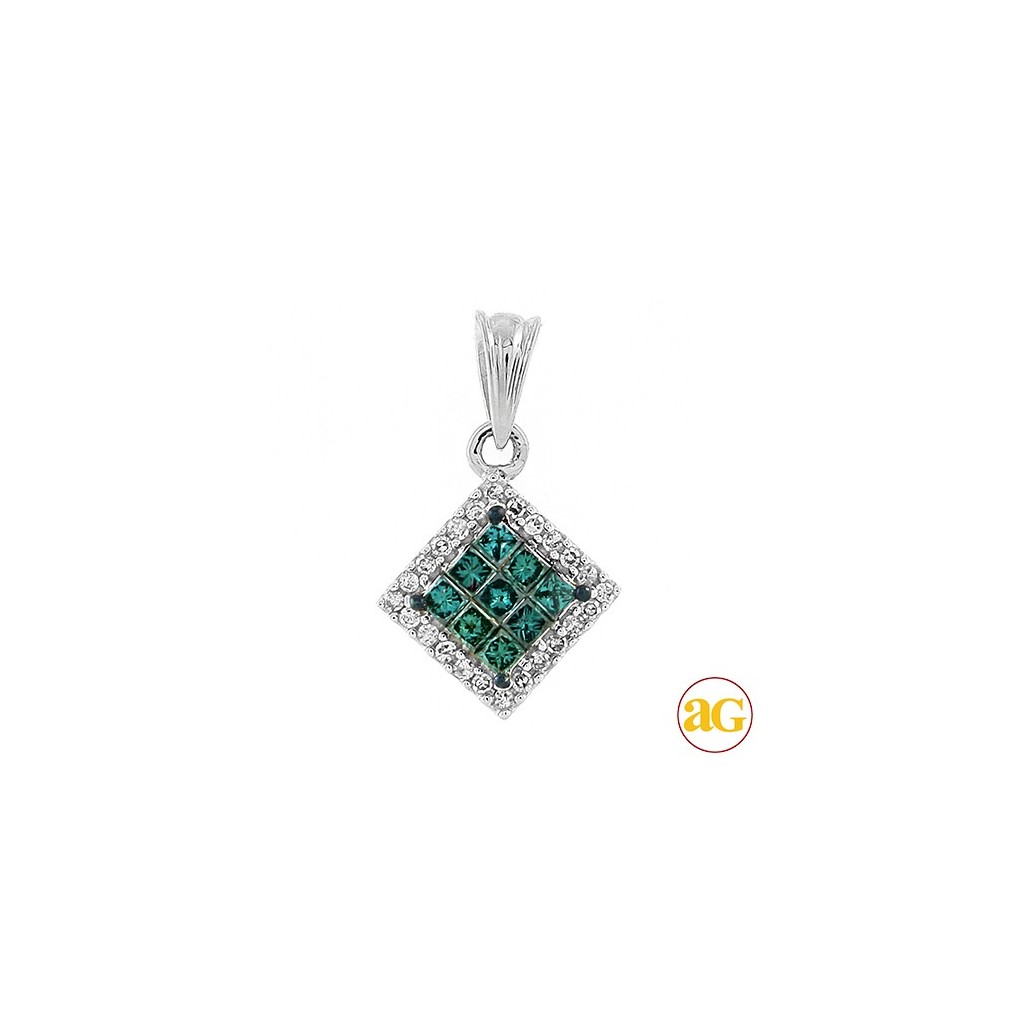 Blue Diamond Pendent with 0.33 Carats