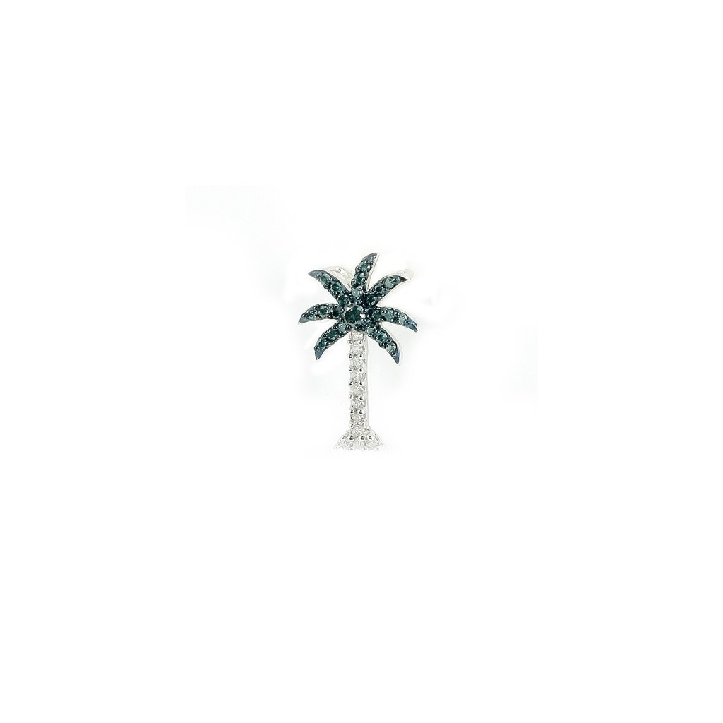 Blue Diamond Palm Tree Pendent Blue Diamond Palm Tree Pendent