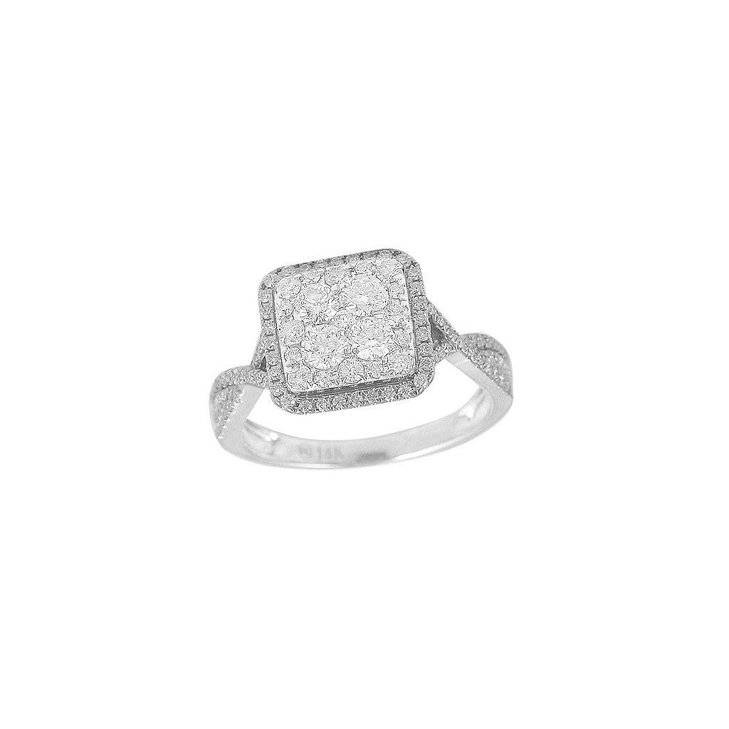 Diamond Cluster Ring with 1.00 Carats