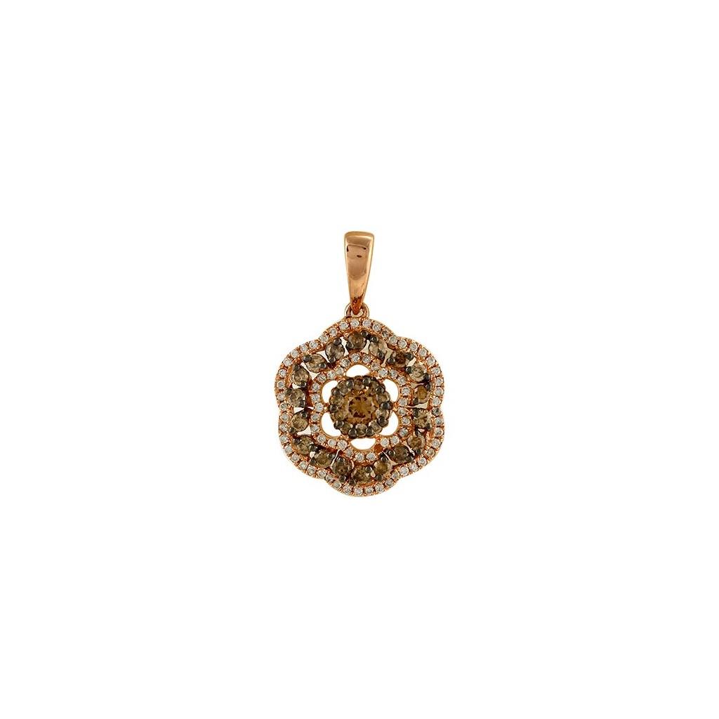 Champagne Diamond Pendant with 1.15 Carats