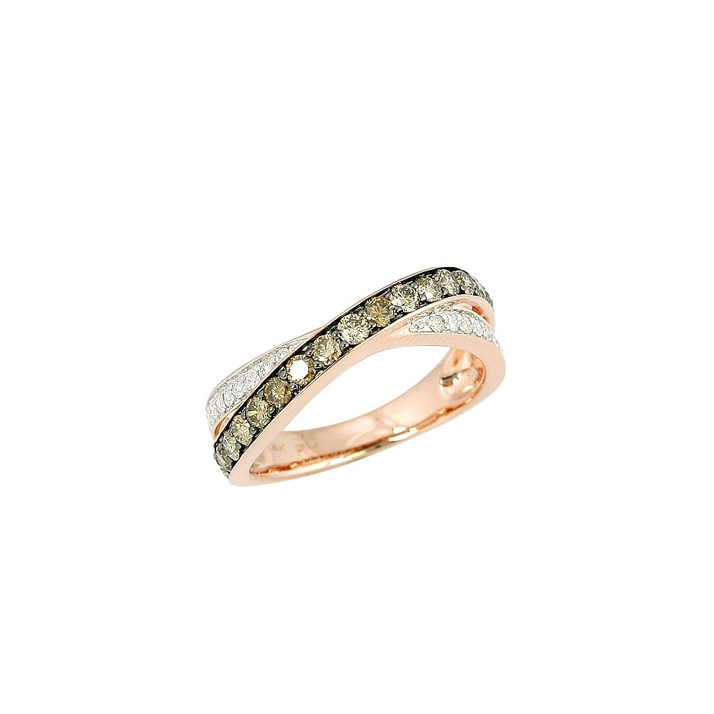 Champagne Diamond Ring with 1.00 Carats