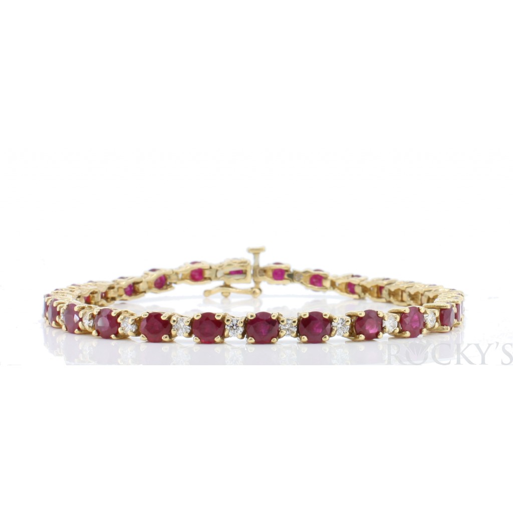 Ruby Diamond Bracelet with 9.26 Carats