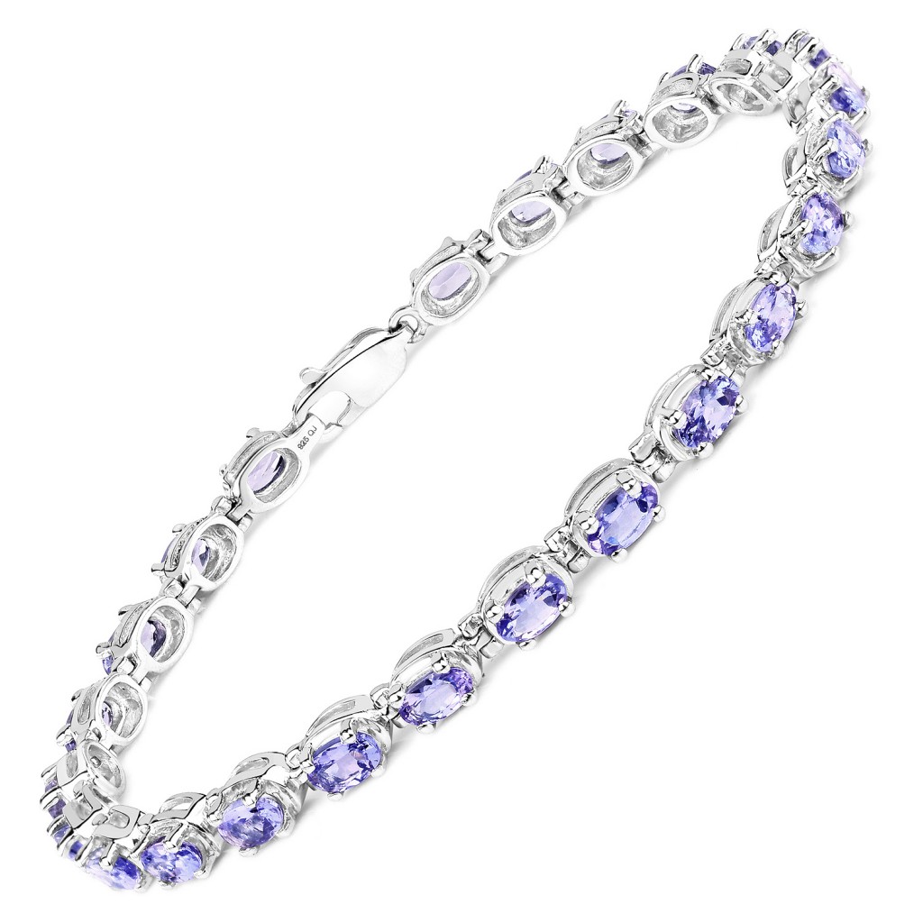 Tanzanite Silver Bracelet with 6.00 Carats