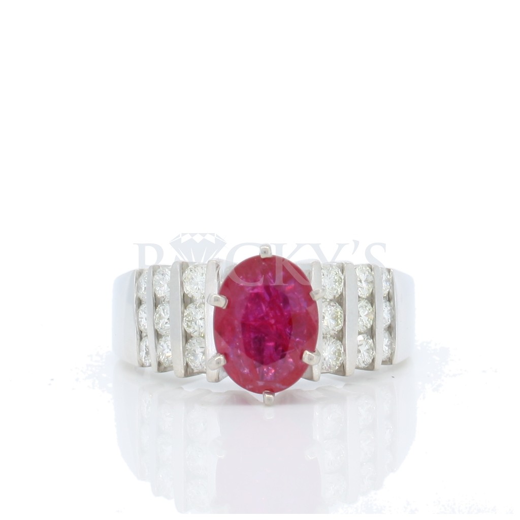 Ruby Diamond Ring with 1.97 Carats