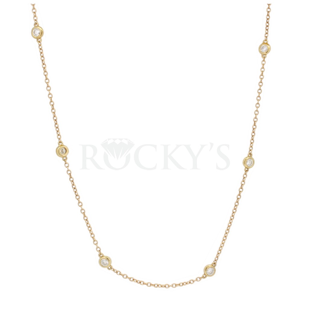 Diamond by the yard necklace with 1.73 carats