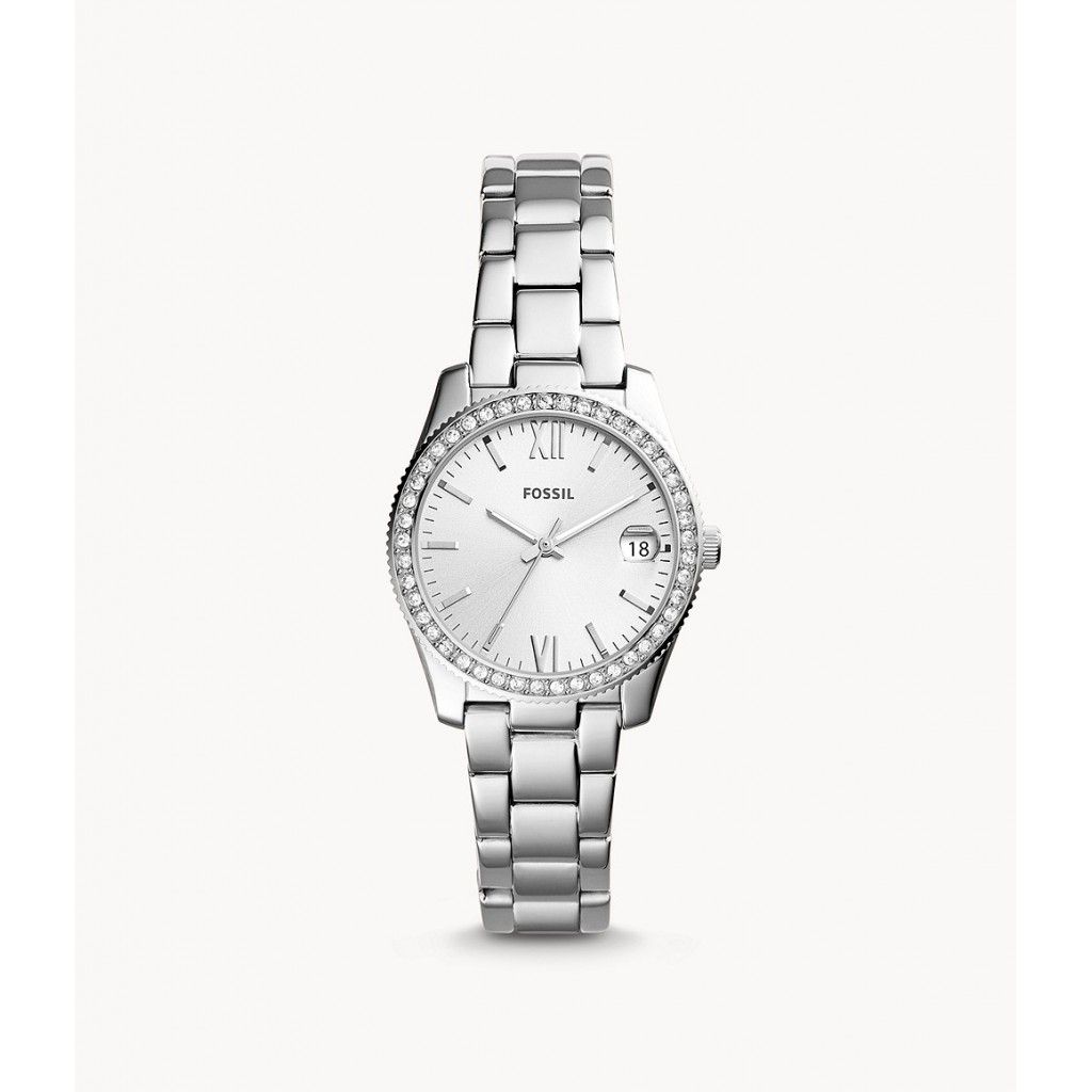 Scarlette Mini Three-Hand Date Stainless Steel Watch