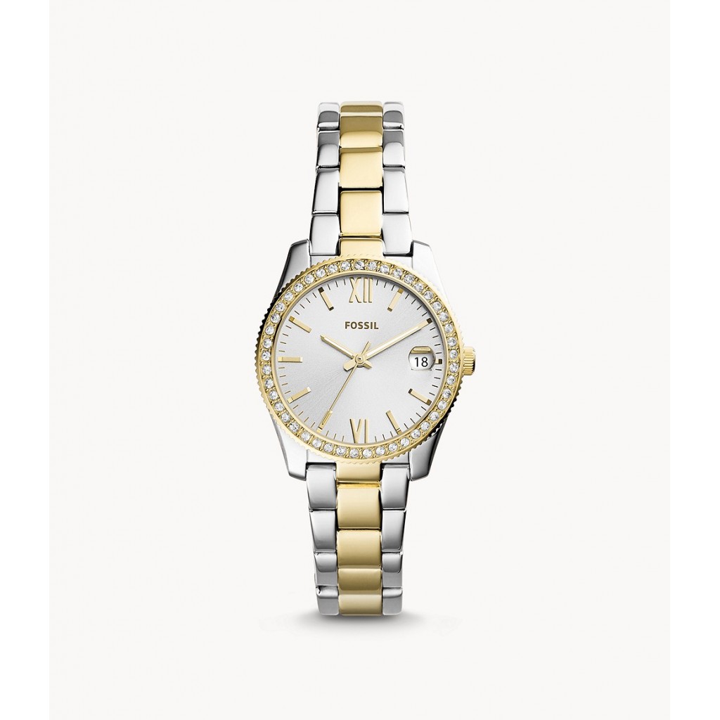 Scarlette Mini Three-Hand Date Two Tone Stainless Steel Watch