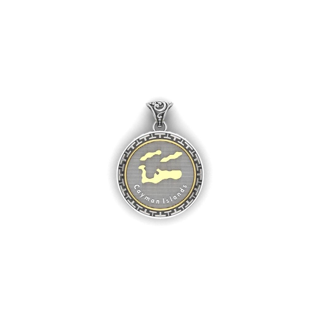 Cayman Islands  round pendant