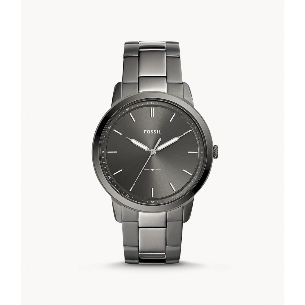 The Minimalist Three-Hand Smoke Stainless Steel Watch