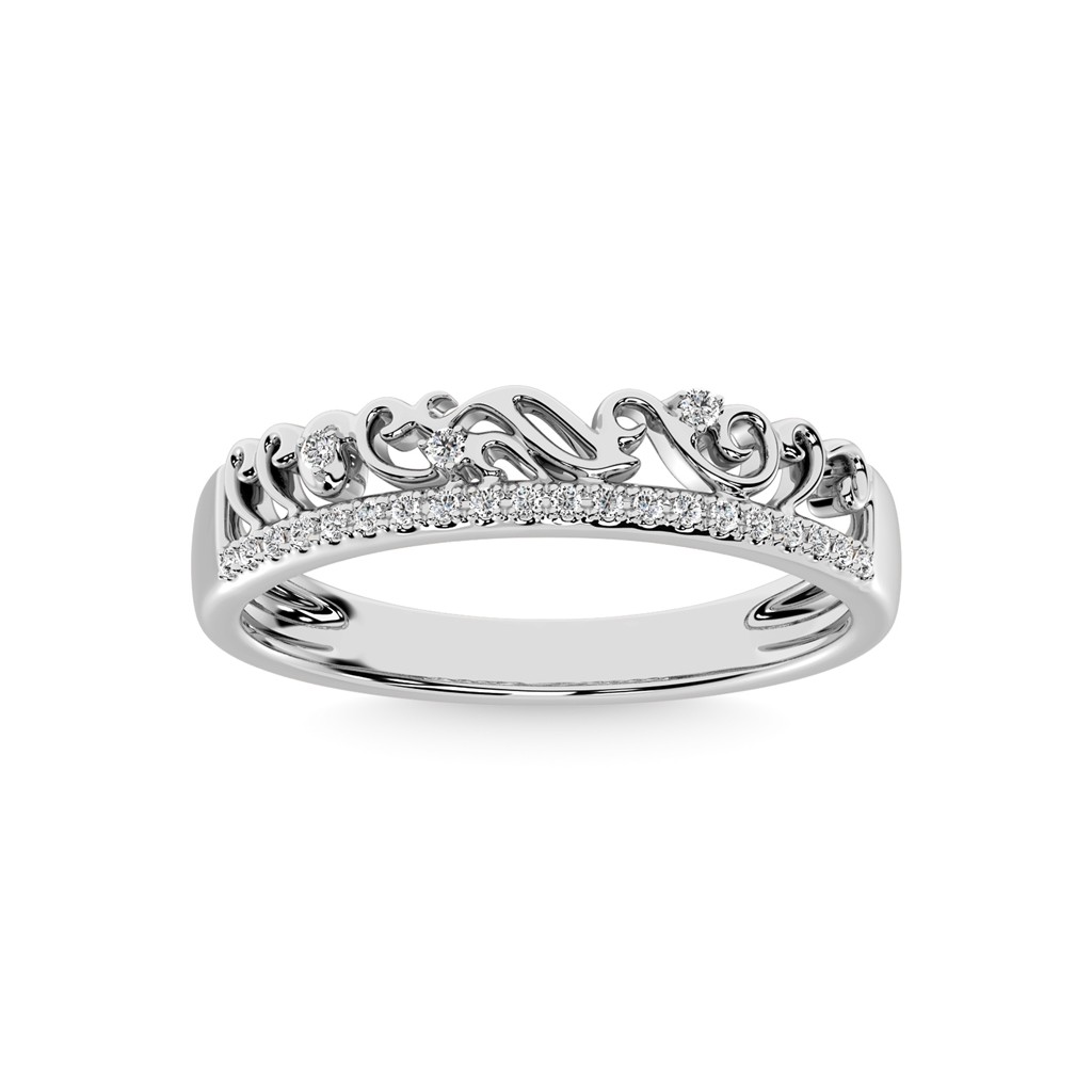 White Gold Diamond Stackable Band