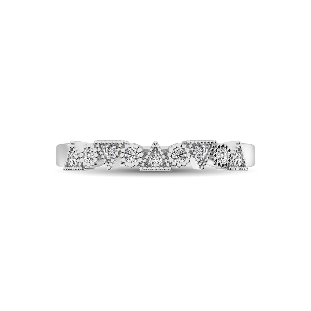White Gold Diamond Stackable Band