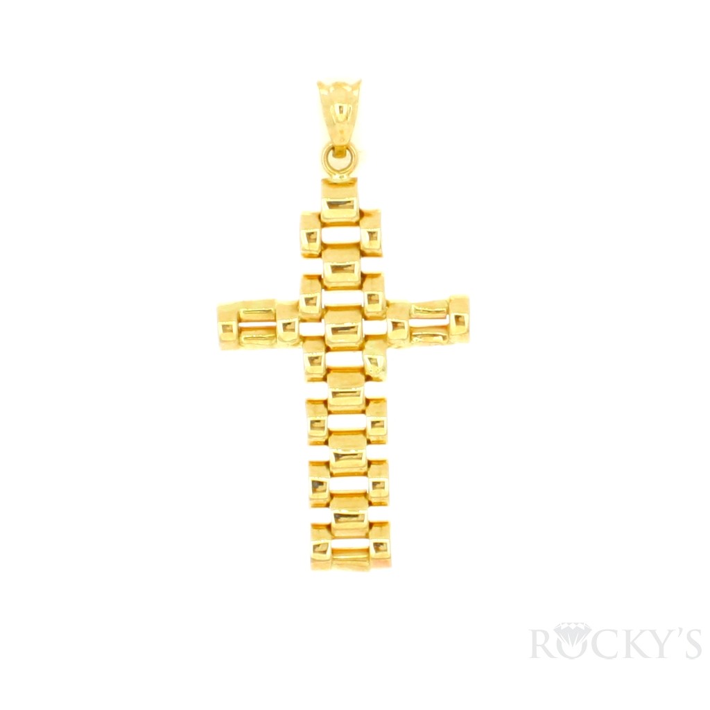 Yellow Gold Rolex Cross Pendant