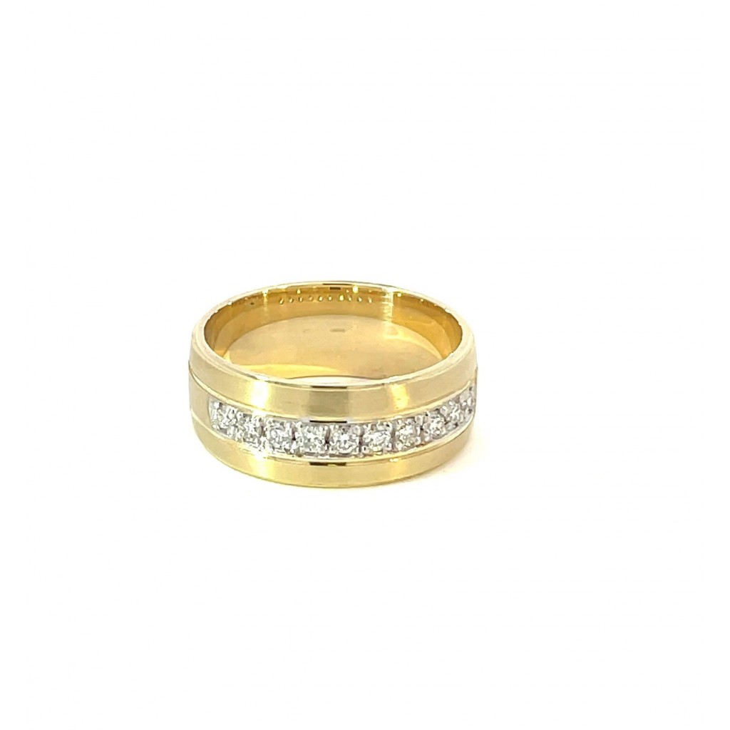 Yellow Gold Diamond Ring For Men