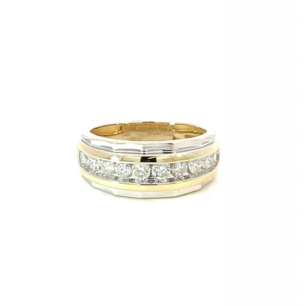 Two Tone Gold Diamond Ring