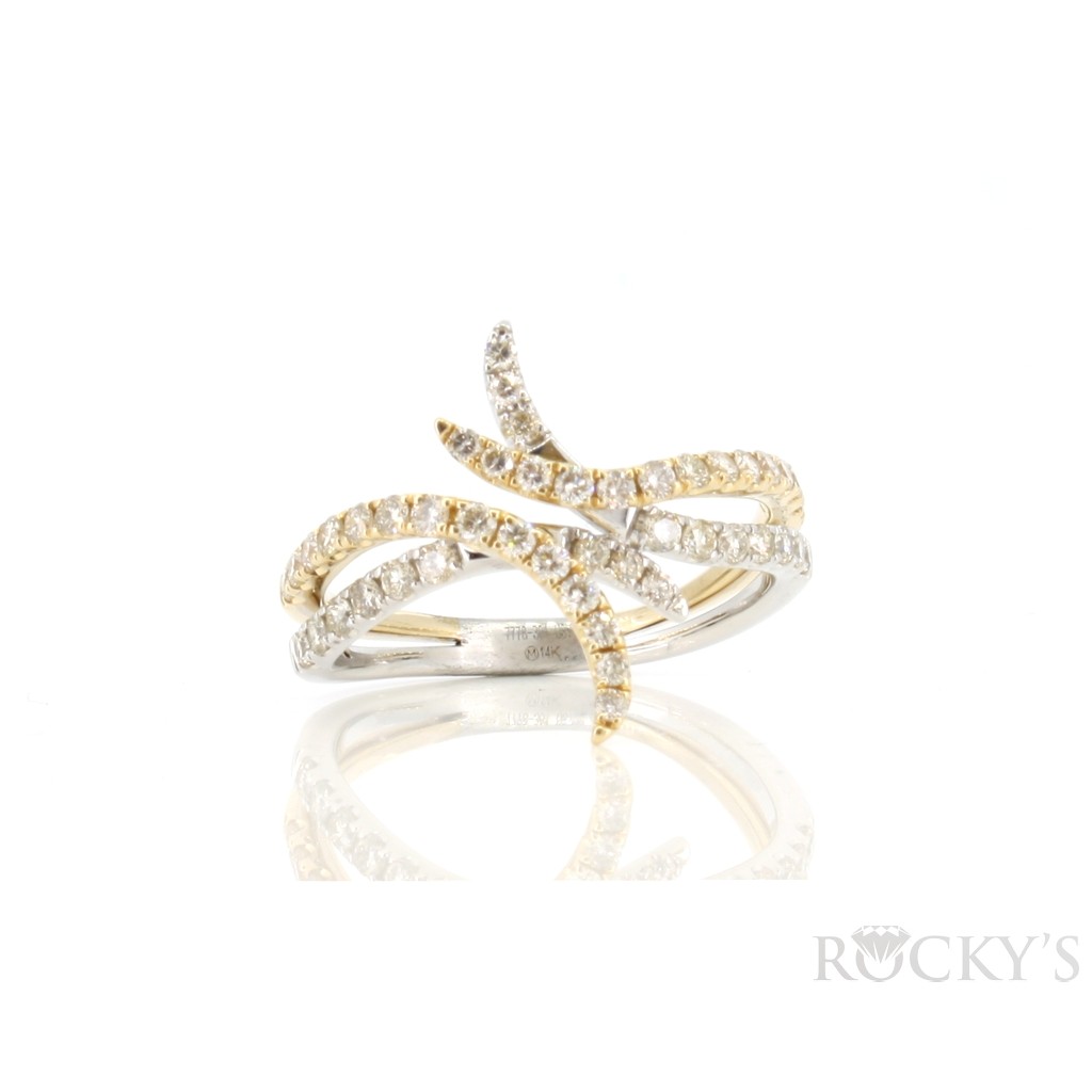 Two Tone Diamond Ring