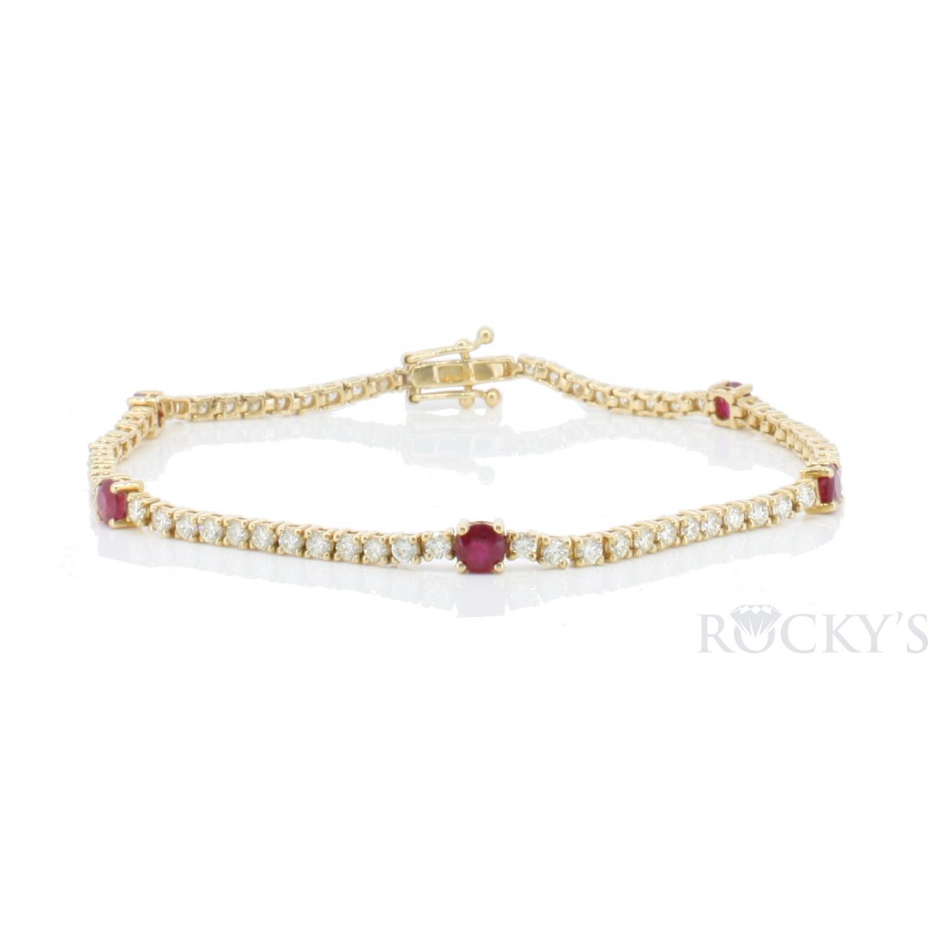 14k Ruby Bracelet