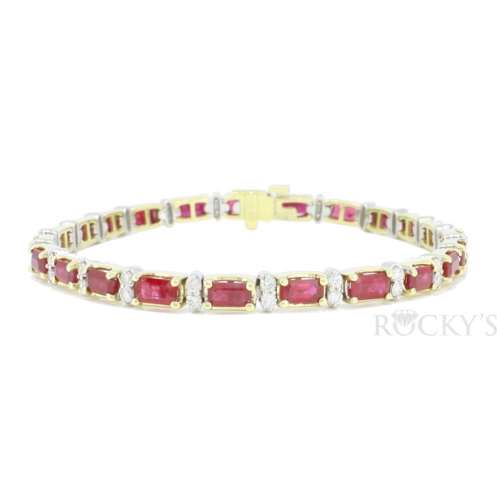 14K Ruby Bracelet