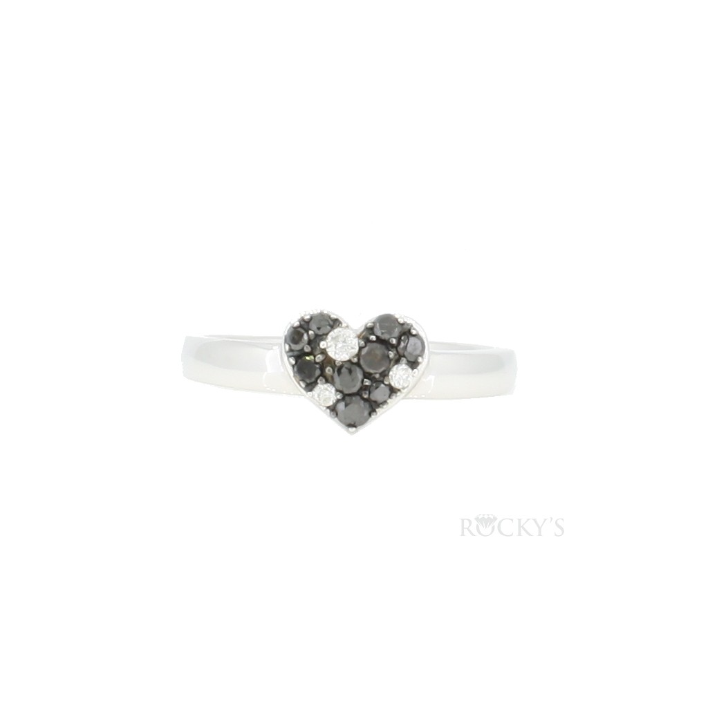 Black And White Diamond Ring