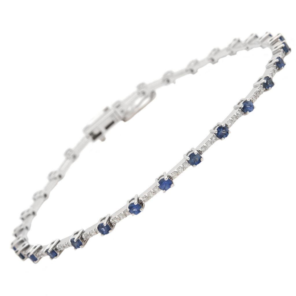 Sapphire And Diamond Bracelet