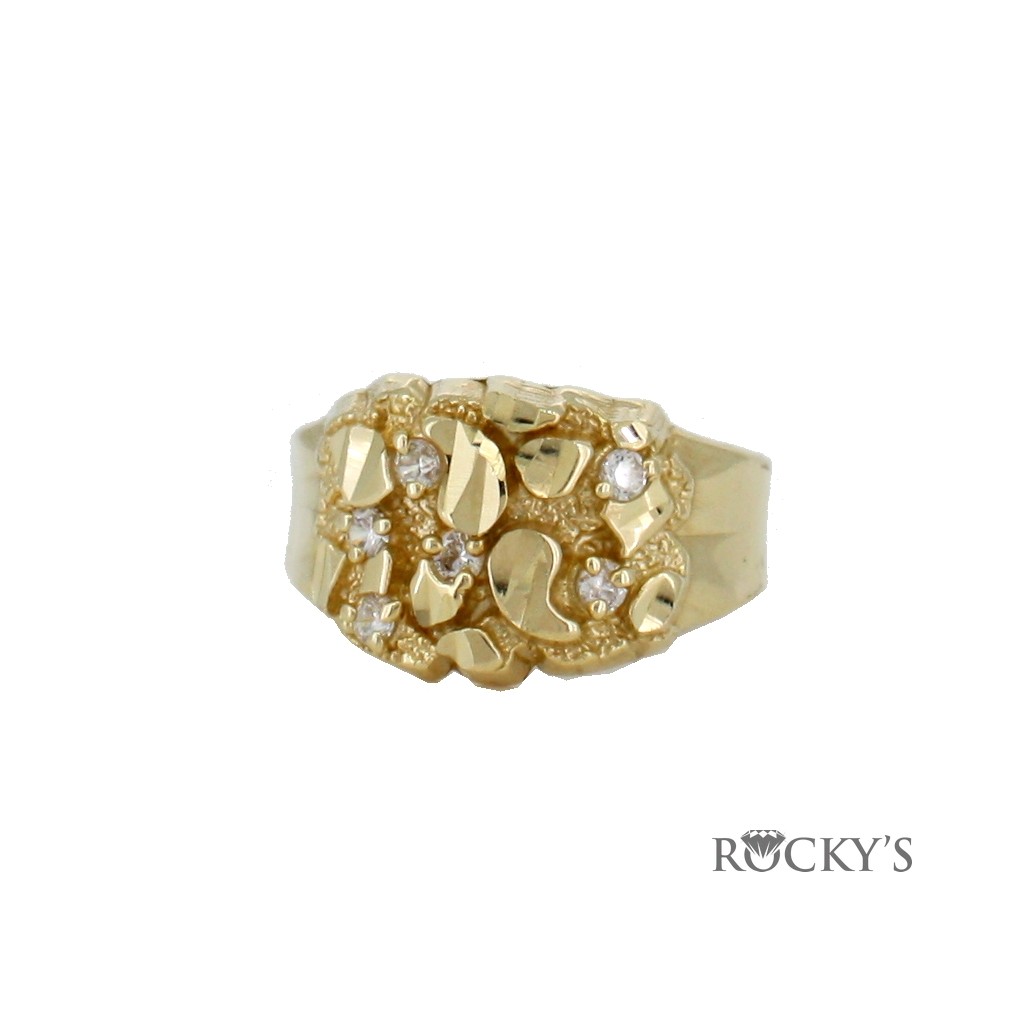 CZ Nugget ring