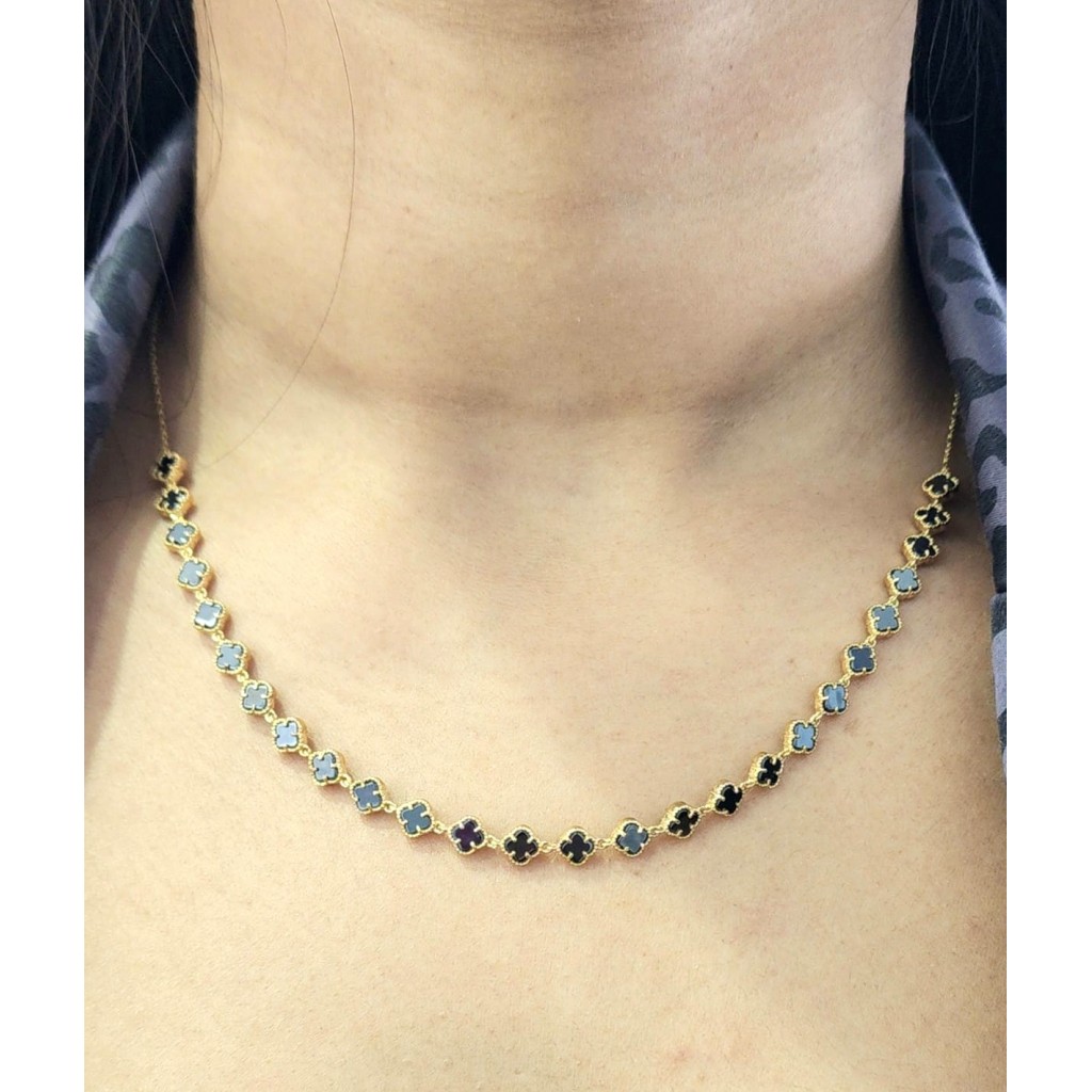14k Fancy Onyx Necklace 14k Fancy Onyx Necklace